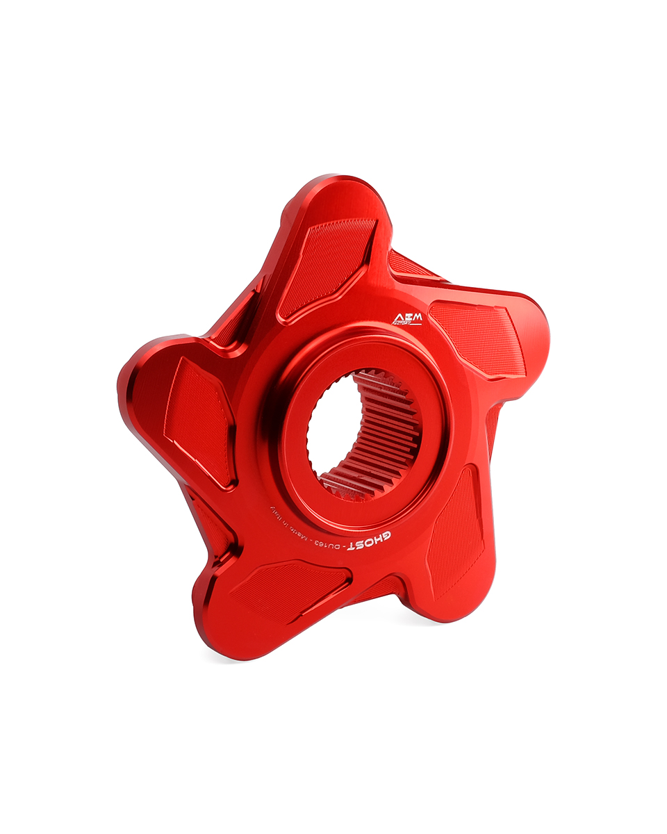 AEM FACTORY - GHOST-5 DUCATI ALUMINUM BILLET LIGHTWEIGHT HUB FLANGE AND CUSH DRIVES for Small Hub Ducati Models AEM FACTORY - GHOST-5 DUCATI ALUMINUM BILLET LIGHTWEIGHT HUB FLANGE AND CUSH DRIVES for Small Hub Ducati Models